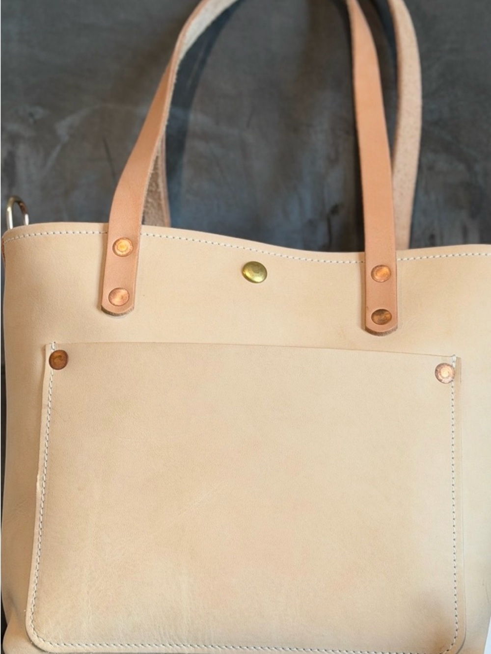 KMM & CO. Veg Tan Mini Travel Tote BNNU